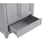 Elegant Otto 30" Single Vanity, Light Grey/Ivory Marble