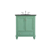 Elegant Kitchen/Bath Otto 30" Single Bathroom Vanity, Vintage Mint - VF12330VM