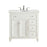 Elegant Otto 36" Single Vanity, Antique White/Ivory Marble - VF12336AW-VW