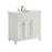 Elegant Otto 36" Single Vanity, Antique White/Ivory Marble