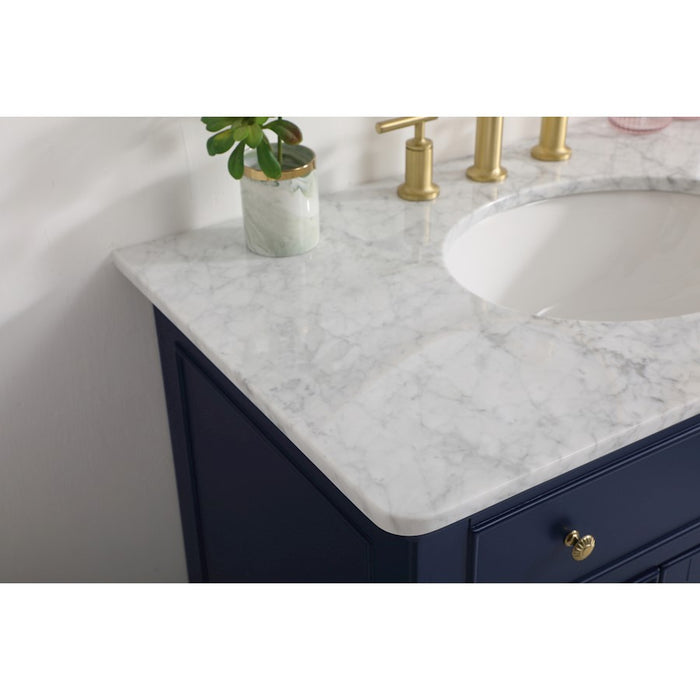 Elegant Kitchen/Bath Otto 36" Single Bathroom Vanity, Blue