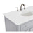 Elegant Otto 36" Single Vanity, Light Grey/Ivory Marble