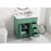 Elegant Otto 36" Single Vanity, Vintage Mint/Ivory Marble