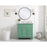 Elegant Otto 36" Single Vanity, Vintage Mint/Ivory Marble