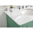 Elegant Otto 36" Single Vanity, Vintage Mint/Ivory Marble