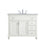 Elegant Otto 42" Single Vanity, Antique White/Ivory Marble - VF12342AW-VW