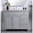 Elegant Otto 42" Single Vanity, Light Grey/Ivory Marble