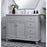 Elegant Otto 42" Single Vanity, Light Grey/Ivory Marble