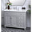 Elegant Otto 42" Single Vanity, Light Grey/Ivory Marble