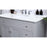 Elegant Otto 42" Single Vanity, Light Grey/Ivory Marble
