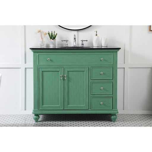 Elegant Kitchen/Bath Otto 42" Single Bathroom Vanity, Vintage Mint