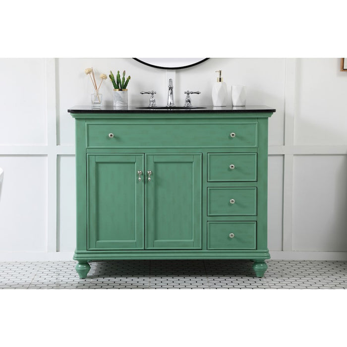 Elegant Kitchen/Bath Otto 42" Single Bathroom Vanity, Vintage Mint