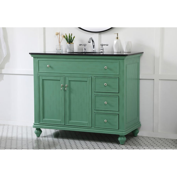 Elegant Kitchen/Bath Otto 42" Single Bathroom Vanity, Vintage Mint