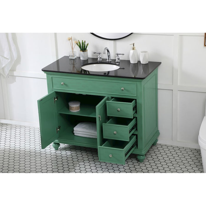 Elegant Kitchen/Bath Otto 42" Single Bathroom Vanity, Vintage Mint