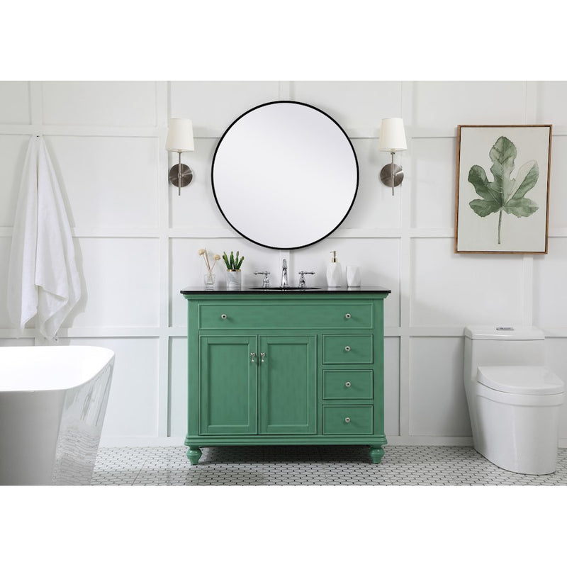 Elegant Kitchen/Bath Otto 42" Single Bathroom Vanity, Vintage Mint
