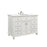 Elegant Otto 48" Single Vanity, Antique White/Ivory Marble
