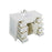 Elegant Otto 48" Single Vanity, Antique White/Ivory Marble