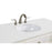 Elegant Otto 48" Single Vanity, Antique White/Ivory Marble