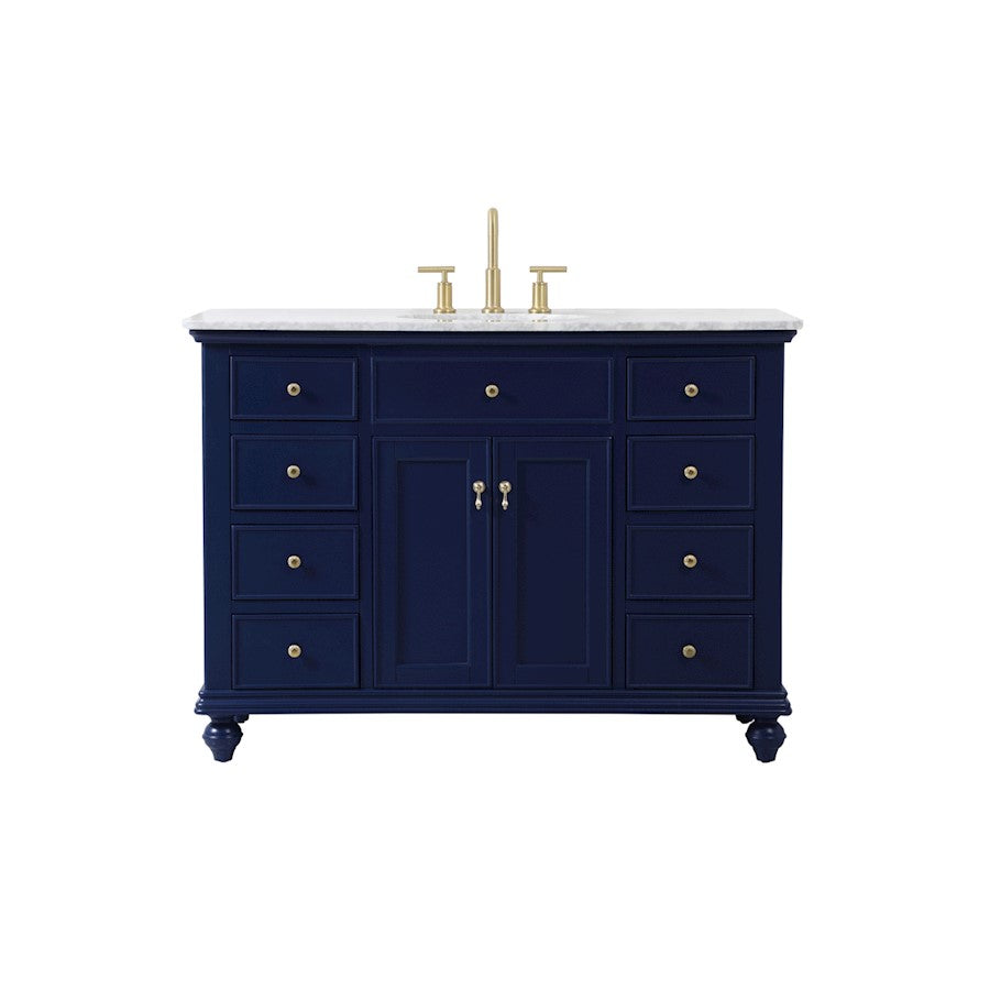 Elegant Kitchen/Bath Otto 48" Single Bathroom Vanity, Blue - VF12348BL