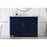Elegant Kitchen/Bath Otto 48" Single Bathroom Vanity, Blue