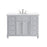 Elegant Otto 48" Single Vanity, Light Grey/Ivory Marble - VF12348GR-VW