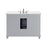 Elegant Otto 48" Single Vanity, Light Grey/Ivory Marble