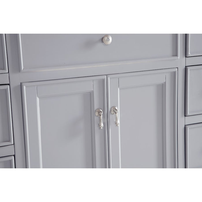 Elegant Otto 48" Single Vanity, Light Grey/Ivory Marble