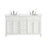 Elegant Otto 60" Double Vanity, Antique White/Ivory Marble - VF12360DAW-VW