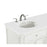 Elegant Otto 60" Double Vanity, Antique White/Ivory Marble