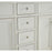 Elegant Otto 60" Double Vanity, Antique White/Ivory Marble