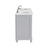 Elegant Otto 60" Double Vanity, Light Grey/Ivory Marble