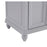 Elegant Otto 60" Double Vanity, Light Grey/Ivory Marble