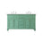 Elegant Otto 60" Double Vanity, Vintage Mint/Ivory Marble - VF12360DVM-VW