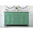 Elegant Otto 60" Double Vanity, Vintage Mint/Ivory Marble