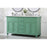 Elegant Otto 60" Double Vanity, Vintage Mint/Ivory Marble
