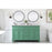 Elegant Otto 60" Double Vanity, Vintage Mint/Ivory Marble