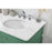 Elegant Otto 60" Double Vanity, Vintage Mint/Ivory Marble
