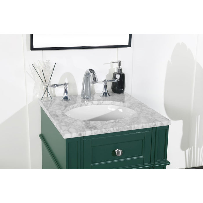Elegant Kitchen/Bath Park Avenue 18" Single Bathroom Vanity, Green