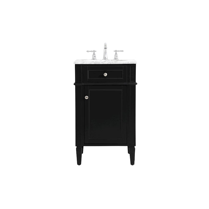 Elegant Kitchen/Bath Park Avenue 21" Single Bathroom Vanity, Black - VF12521BK