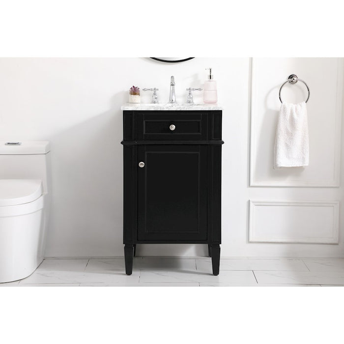Elegant Kitchen/Bath Park Avenue 21" Single Bathroom Vanity, Black