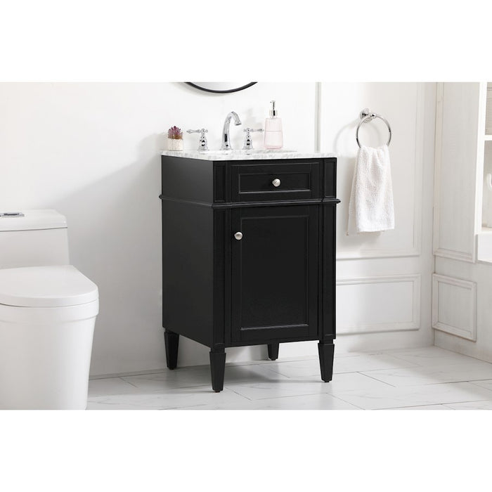Elegant Kitchen/Bath Park Avenue 21" Single Bathroom Vanity, Black