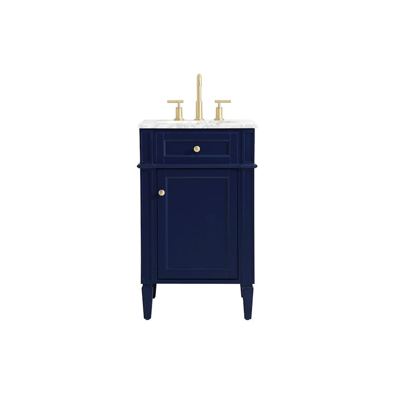 Elegant Kitchen/Bath Park Avenue 21" Single Bathroom Vanity, Blue - VF12521BL