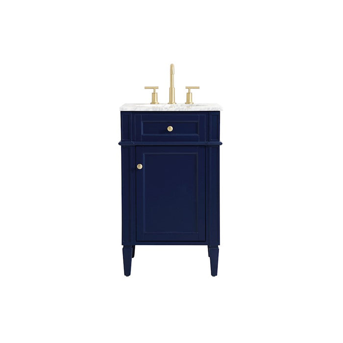 Elegant Kitchen/Bath Park Avenue 21" Single Bathroom Vanity, Blue - VF12521BL