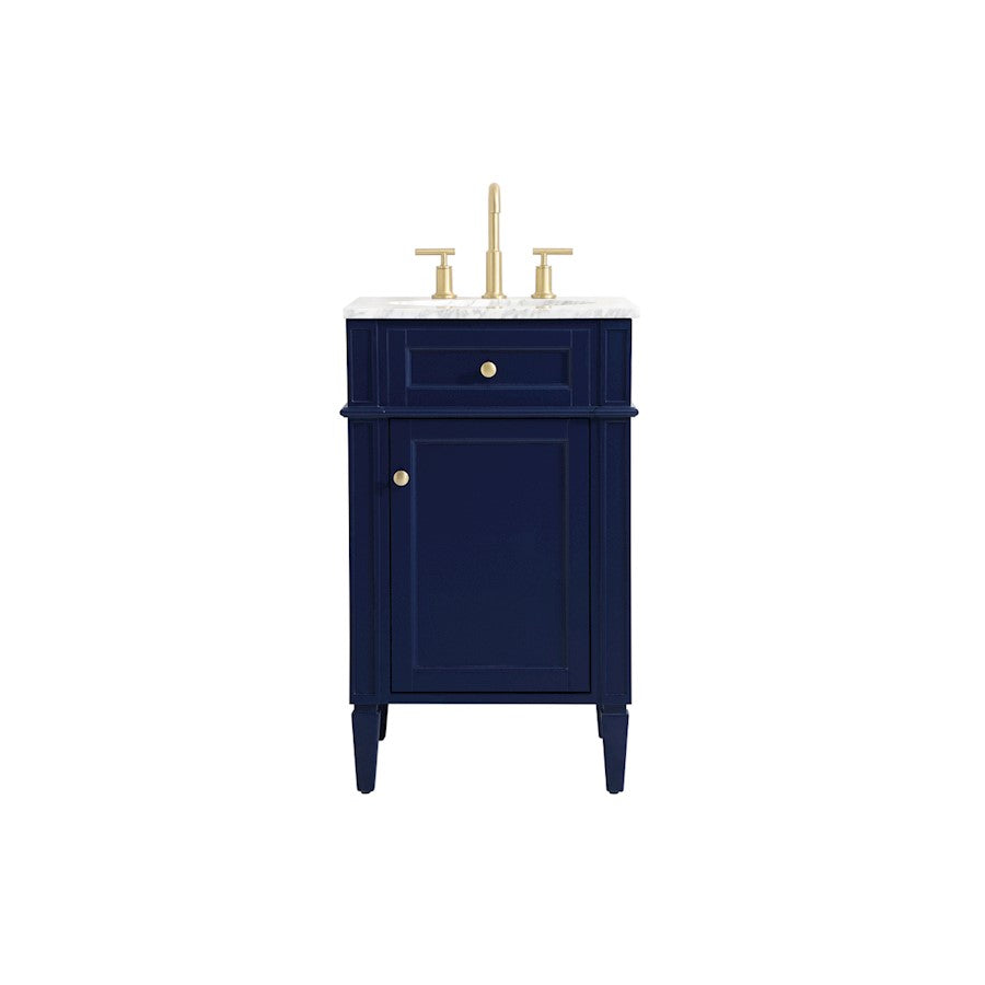 Elegant Kitchen/Bath Park Avenue 21" Single Bathroom Vanity, Blue - VF12521BL
