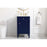Elegant Kitchen/Bath Park Avenue 21" Single Bathroom Vanity, Blue
