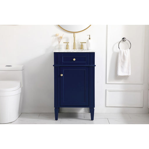 Elegant Kitchen/Bath Park Avenue 21" Single Bathroom Vanity, Blue
