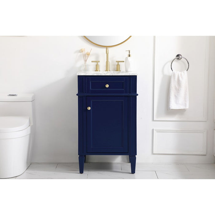 Elegant Kitchen/Bath Park Avenue 21" Single Bathroom Vanity, Blue