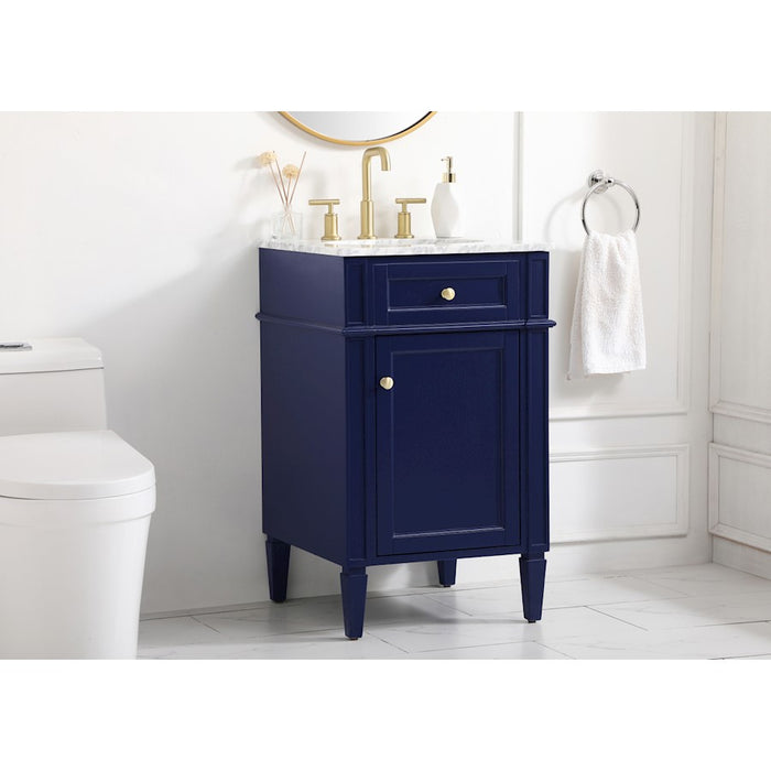 Elegant Kitchen/Bath Park Avenue 21" Single Bathroom Vanity, Blue