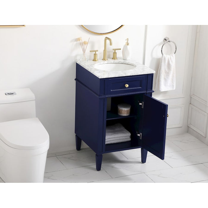 Elegant Kitchen/Bath Park Avenue 21" Single Bathroom Vanity, Blue