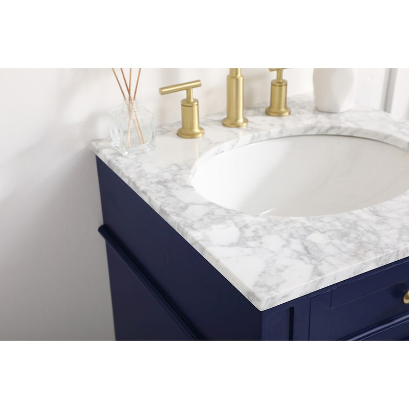Elegant Kitchen/Bath Park Avenue 21" Single Bathroom Vanity, Blue